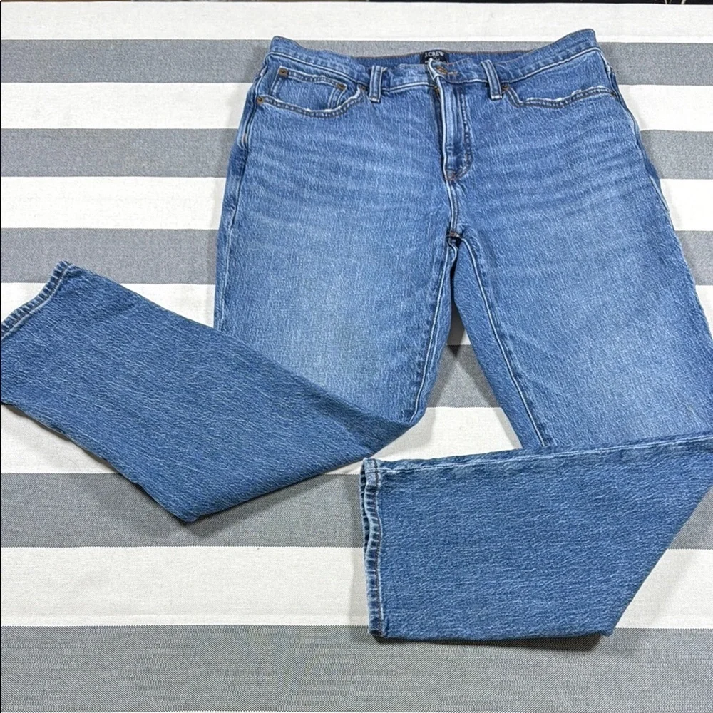J. Crew Slim Boyfriend High-Waisted Blue‎ Denim Ankle Jeans Women’s Sz 29